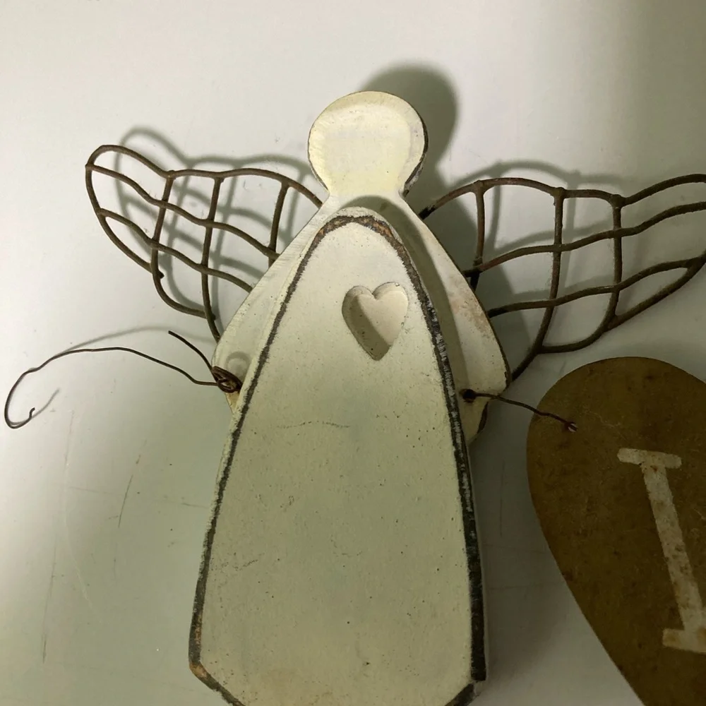 Rustic Brown and White Angel Welcome Garland